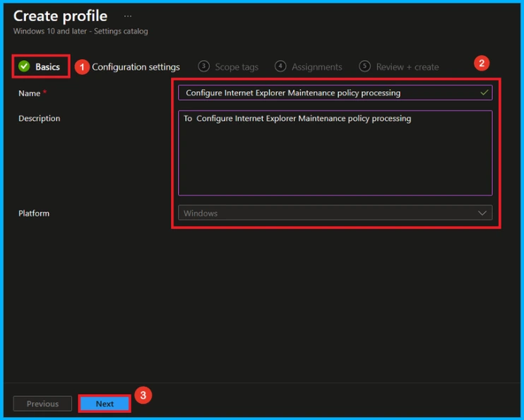 Configure Internet Explorer Maintenance Policy Processing using Microsoft Intune 4 Configure Internet Explorer Maintenance Policy Processing using Microsoft Intune - Fig.3