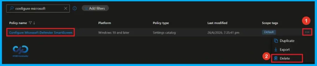 Enable Microsoft Defender SmartScreen in Intune to Block Malicious Websites Phishing Unsafe Downloads and Unrecognized Apps 14 Configure Microsoft Defender SmartScreen to Protect Against Phishing and Malicious Software using Intune - Fig.13