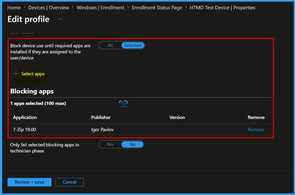 Block Device Access Until Required Apps are Installed using Intune ESP and Windows Autopilot 12 Block Device Access Until Required Apps are Installed using Intune ESP and Windows Autopilot - Fig.11