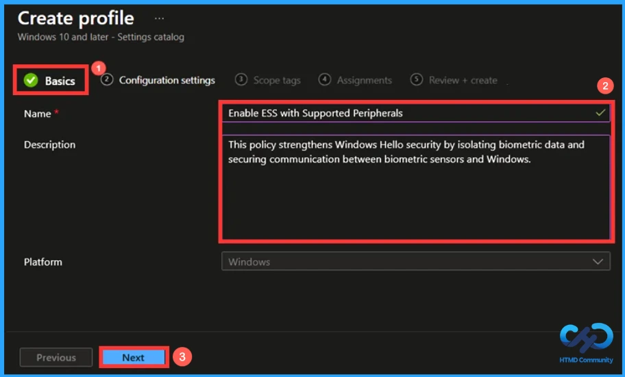Configure Windows Enhanced Sign-in Security ESS Policy in Microsoft Intune to Protect Windows Hello - Fig.3