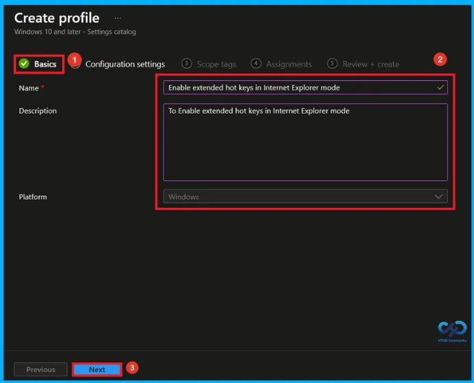 Enable Extended Internet Explorer Mode Hotkeys in Microsoft Edge using Intune 4 Enable Extended Internet Explorer Mode Hotkeys in Microsoft Edge using Intune - Fig.3