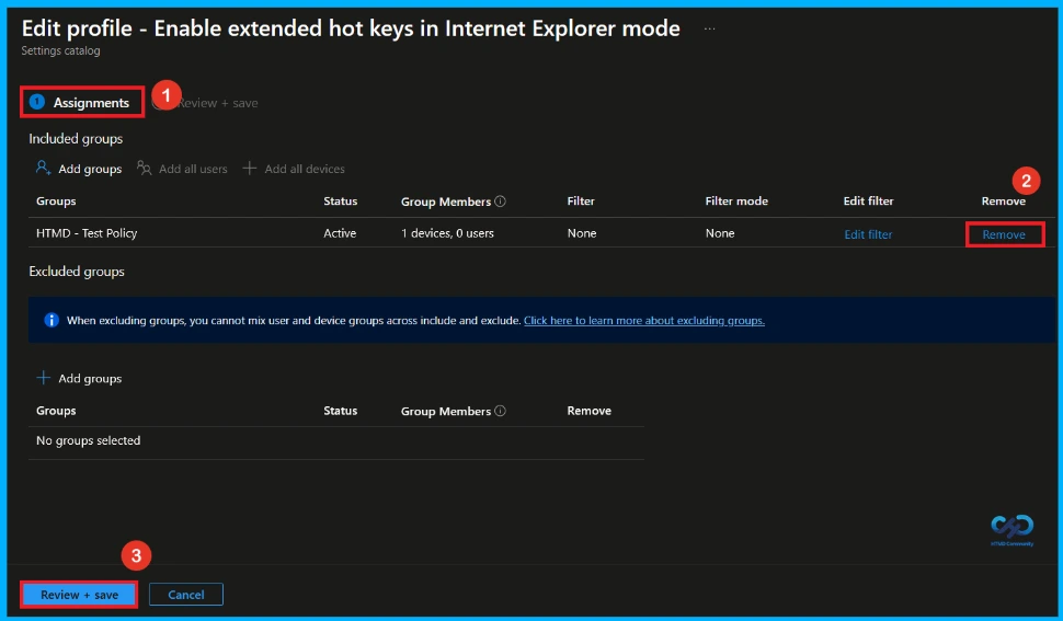 Enable Extended Internet Explorer Mode Hotkeys in Microsoft Edge using Intune 14 Enable Extended Internet Explorer Mode Hotkeys in Microsoft Edge using Intune - Fig.13