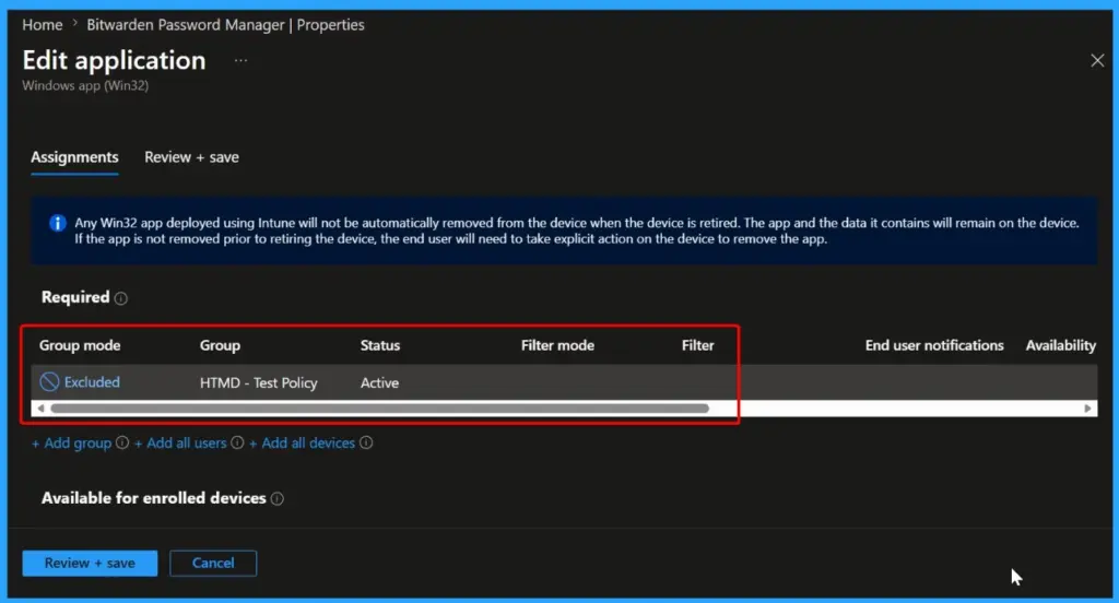 How to Exclude Devices or Users from Intune App Assignments - Fig.8