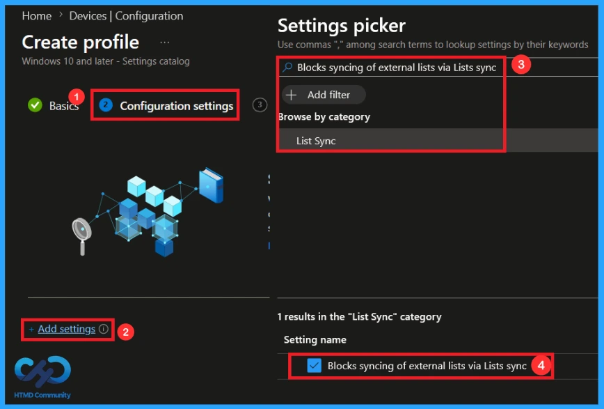 How to Block Syncing of External List Via Lists Sync using Intune 5 How to Block Syncing of External List Via Lists Sync using Intune - Fig.4