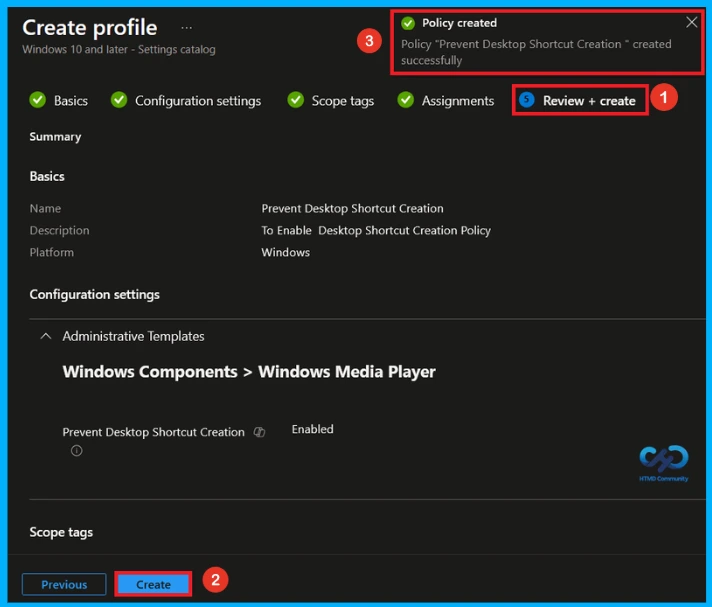 Keep User Desktops Clean by Blocking Windows Media Player Shortcuts using Intune 10 Keep User Desktops Clean by Blocking Windows Media Player Shortcuts using Intune - Fig.9