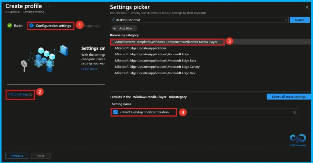 Keep User Desktops Clean by Blocking Windows Media Player Shortcuts using Intune 5 Keep User Desktops Clean by Blocking Windows Media Player Shortcuts using Intune - Fig.4