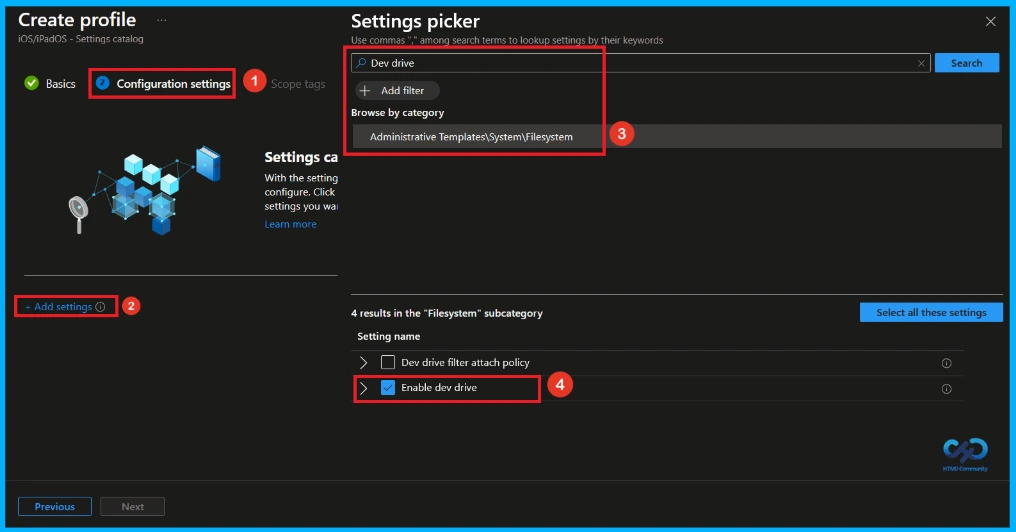 How to Configure Developer Volumes in Windows using Microsoft Intune 5 How to Configure Developer Volumes in Windows using Microsoft Intune - Fig.4
