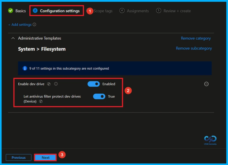 How to Configure Developer Volumes in Windows using Microsoft Intune 7 How to Configure Developer Volumes in Windows using Microsoft Intune - Fig.6