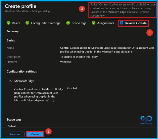 Configure Copilot Page Context Access in Microsoft Edge using Intune for Secure AI Assistance - Fig.9