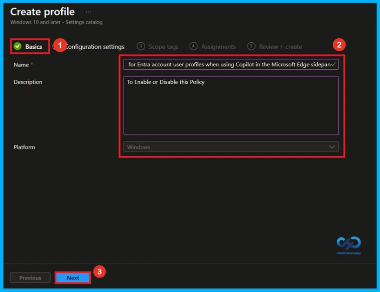 Configure Copilot Page Context Access in Microsoft Edge using Intune for Secure AI Assistance - Fig.3