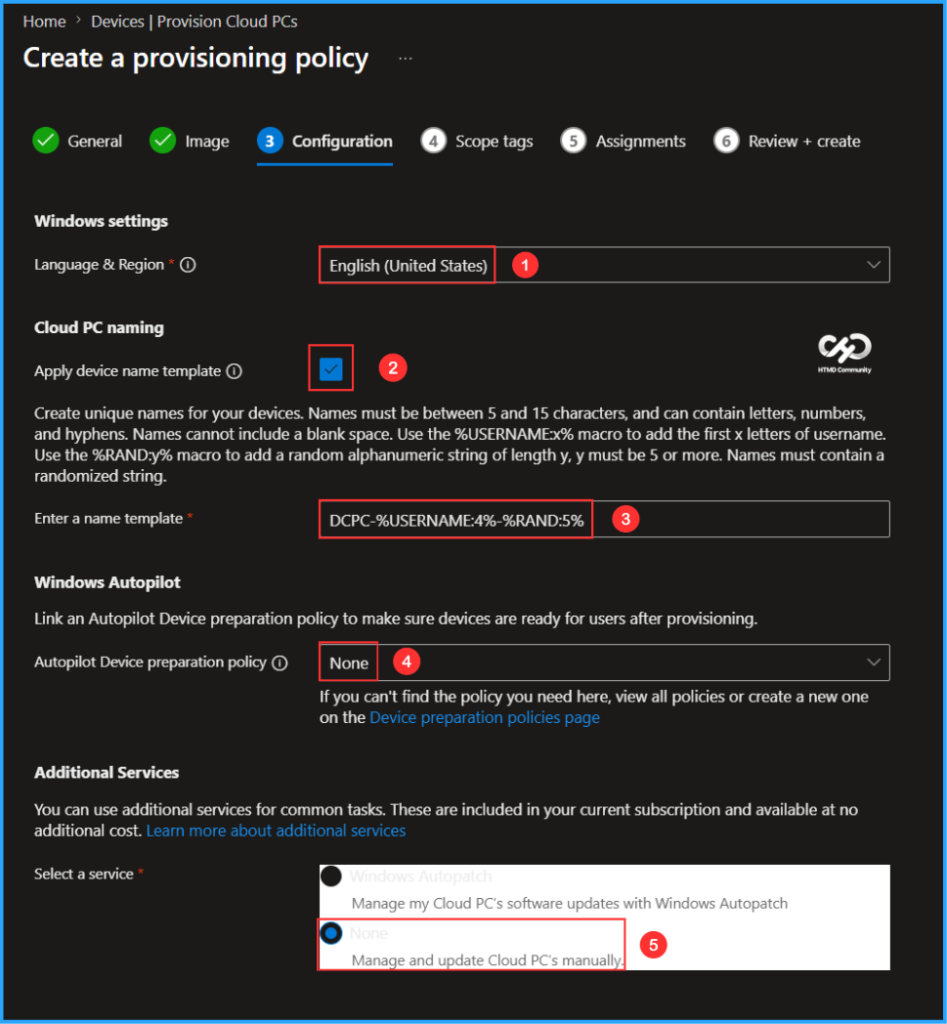How to Create Windows 11 Enterprise Developer Configuration Windows 365 Cloud PC using Intune. Fig. 4