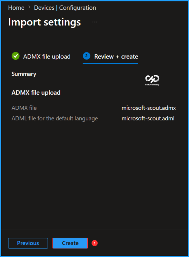 Easy Way to Import Microsoft Scout ADMX Template into Intune 4 Easy Way to Import the Microsoft Scout ADMX Template into Intune. Fig. 3