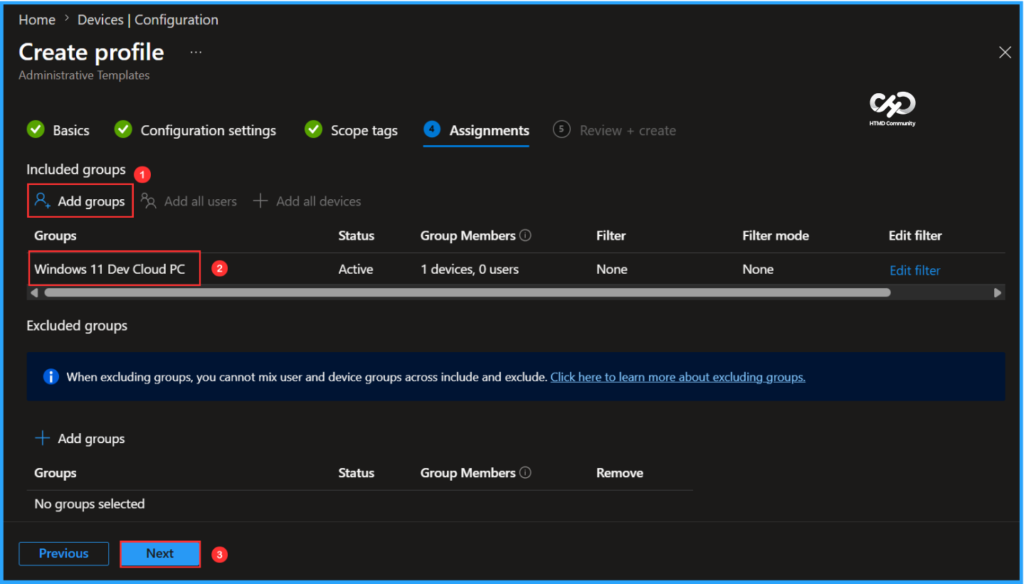 How to Set up Microsoft Scout using Intune Configuration. Fig. 7