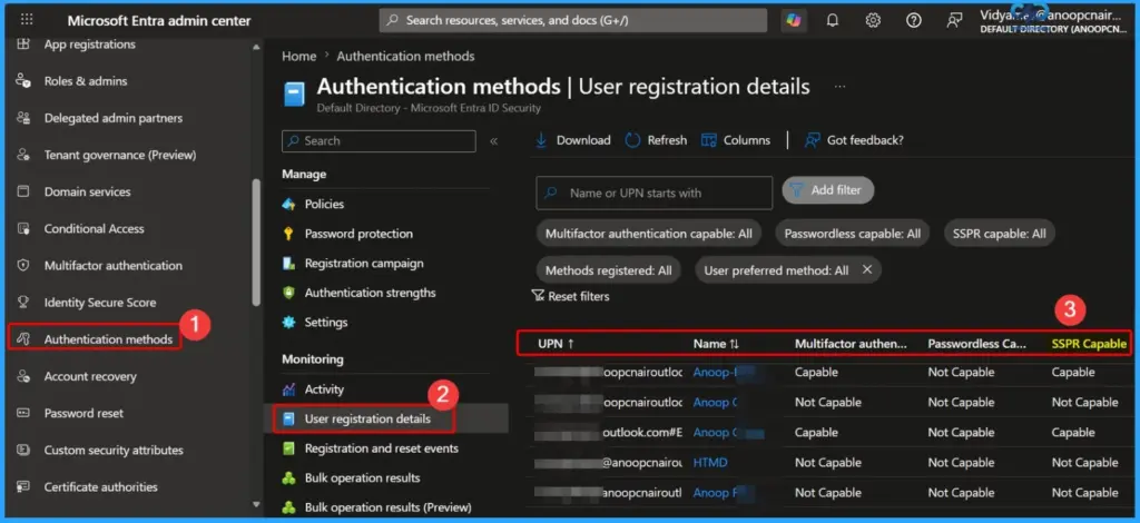 Entra ID SSPR Improves Security with Registered Authentication Methods | Impact on Unregistered Users Starting September 2026 - Fig.2