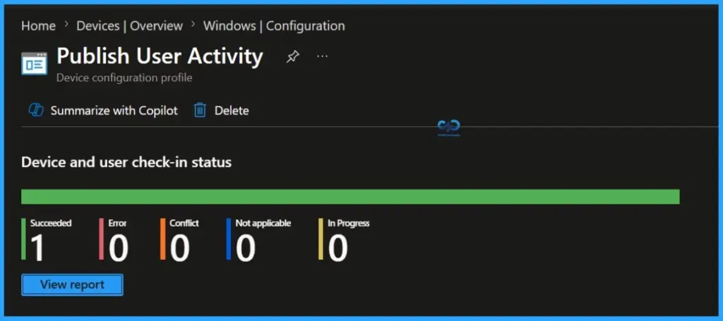 Allow or Block Apps from Sharing User Activity to Activity Feed using Intune - Fig.10