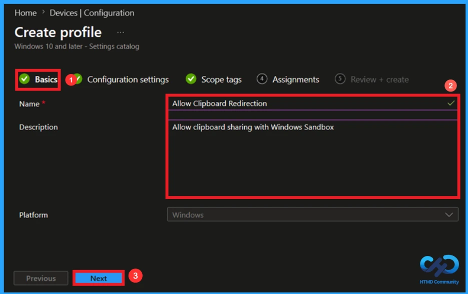 Protect Sensitive Data by Disabling Copy and Paste Between Host and Windows Sandbox using Intune 4 Protect Sensitive Data by Disabling Copy and Paste Between Host and Windows Sandbox using Intune- Fig.3
