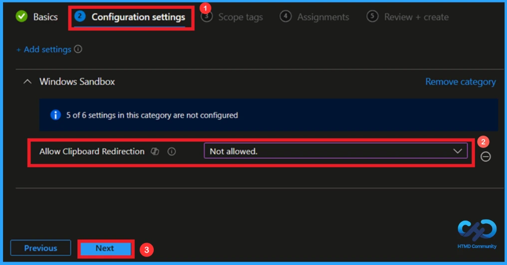 Protect Sensitive Data by Disabling Copy and Paste Between Host and Windows Sandbox using Intune 7 Protect Sensitive Data by Disabling Copy and Paste Between Host and Windows Sandbox using Intune - Fig.6