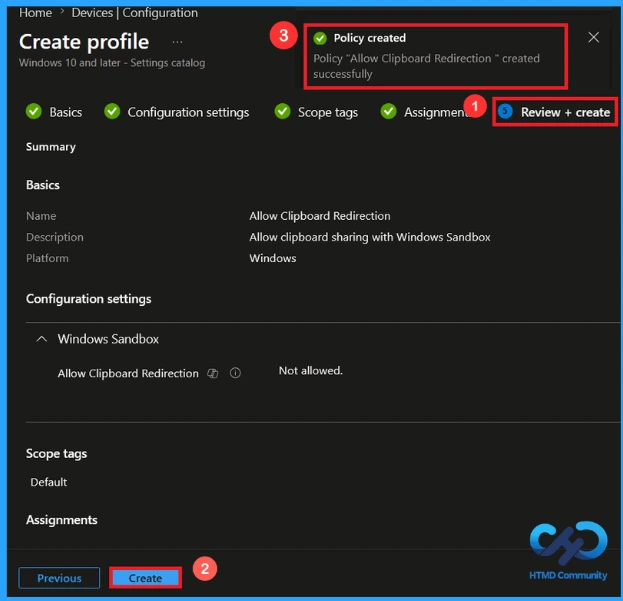 Protect Sensitive Data by Disabling Copy and Paste Between Host and Windows Sandbox using Intune 10 Protect Sensitive Data by Disabling Copy and Paste Between Host and Windows Sandbox using Intune - Fig.9