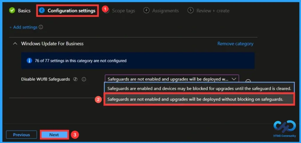 Bypass Microsoft's Safeguard Protection for Feature Updates using Intune- Fig.6