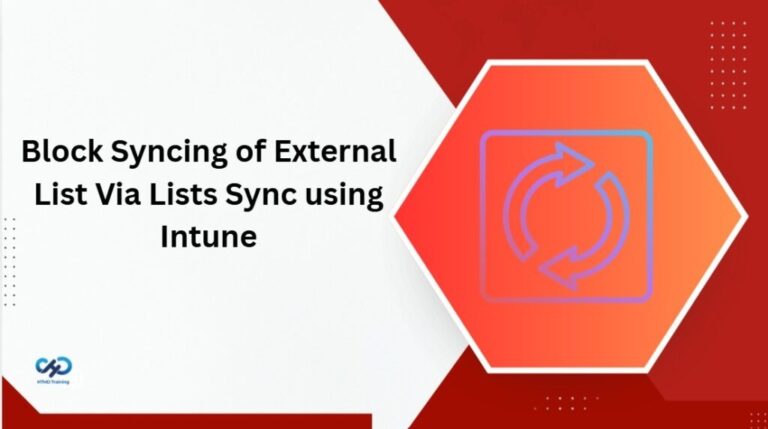 How to Block Syncing of External List Via Lists Sync using Intune