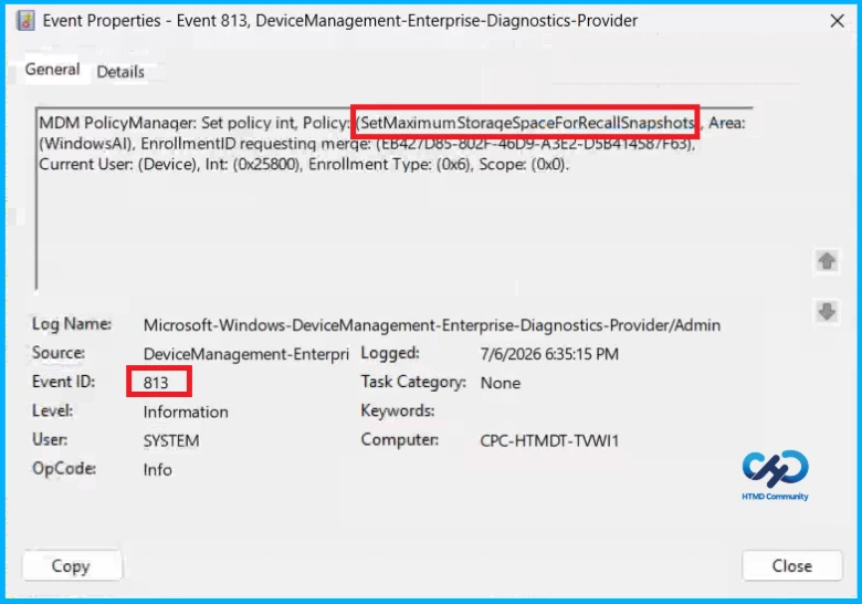 Configure Recall Snapshot Storage to Optimize Device Performance using Intune - Fig.11