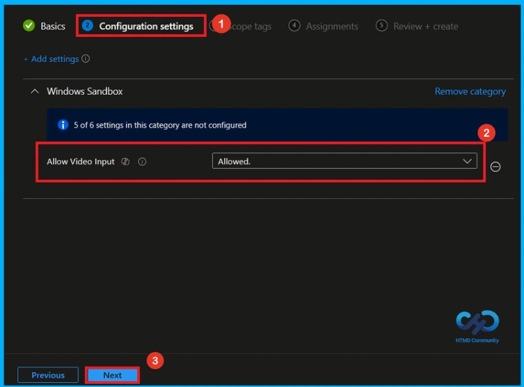 Configure Windows Sandbox Video Input to Balance Security and Functionality using Intune 6 Configure Windows Sandbox Video Input to Balance Security and Functionality using Intune - Fig.5