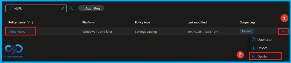 Configure Windows Sandbox vGPU Policy using Intune for Better Graphics Performance or Reduced Attack Surface - Fig.13