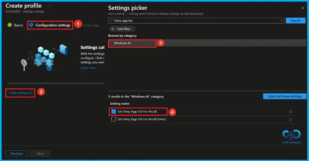 Protect Sensitive Apps from Windows Recall using Intune 5 Protect Sensitive Apps from Windows Recall using Intune - Fig.4