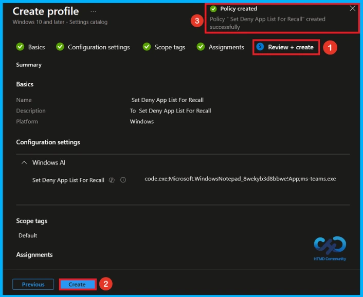 Protect Sensitive Apps from Windows Recall using Intune 9 Protect Sensitive Apps from Windows Recall using Intune - Fig.8