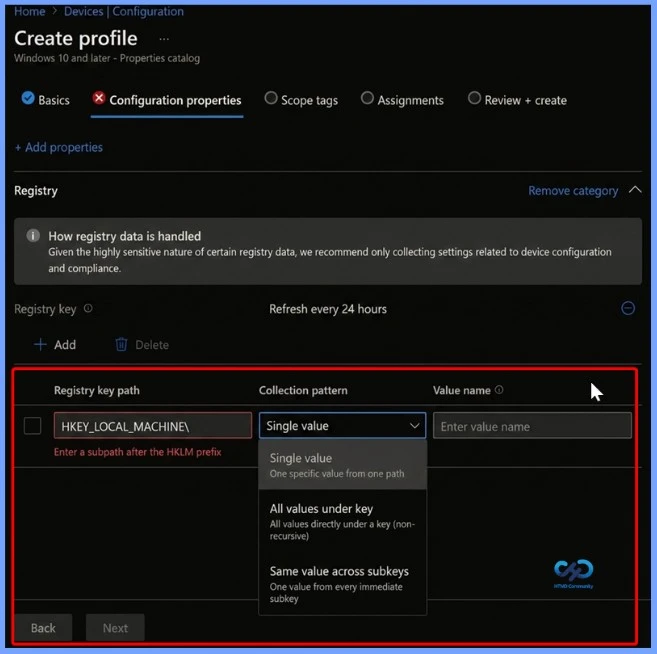 MS Intune Adds Windows Registry Data Collection to Device Inventory for Single Values All Key Values and Subkeys - Fig.4