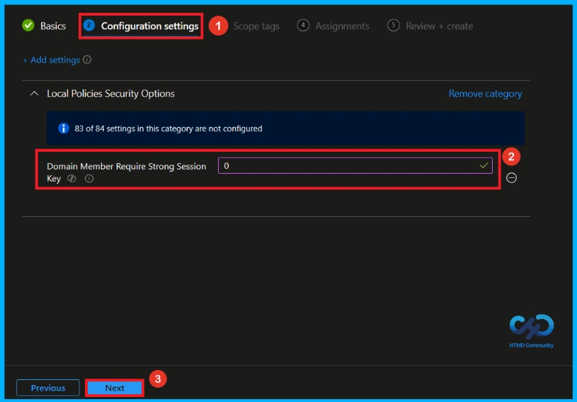 Secure Windows Domain Members with Strong Session Key Policy using Intune 7 Secure Windows Domain Members with Strong Session Key Policy using Intune - Fig.6