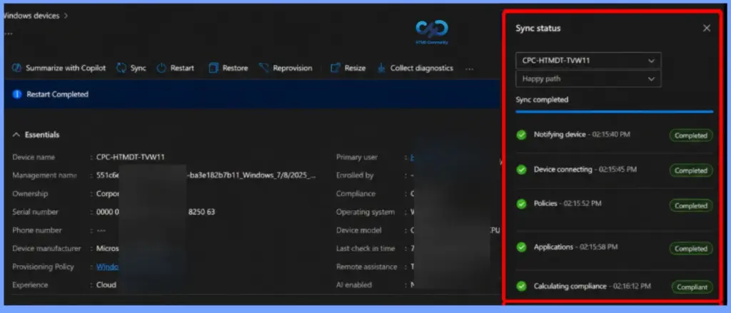 Updated Windows Device Sync Experience Enhances Per-Device Troubleshooting 1
