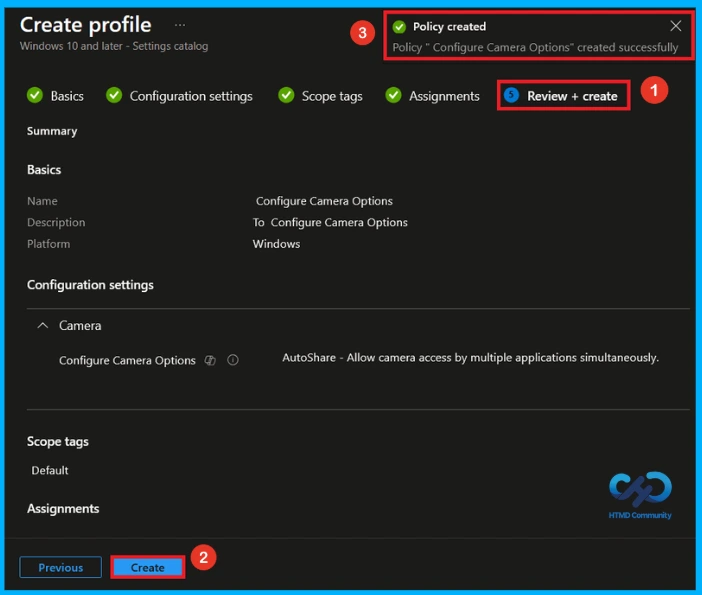 Use Intune to Manage Camera Safe and Auto Share Modes for Better Compatibility and Secure Content Sharing 10 Use Intune to Manage Camera Safe and Auto Share Modes for Better Compatibility and Secure Content Sharing - Fig.9