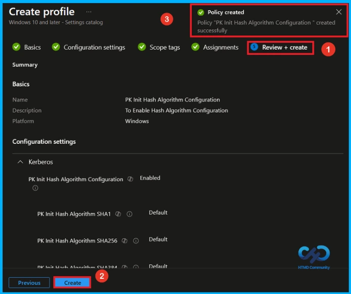 Use Intune to Strengthen Authentication Security by Managing Kerberos Certificate Hash Algorithms 10 Use Intune to Strengthen Authentication Security by Managing Kerberos Certificate Hash Algorithms - Fig.9