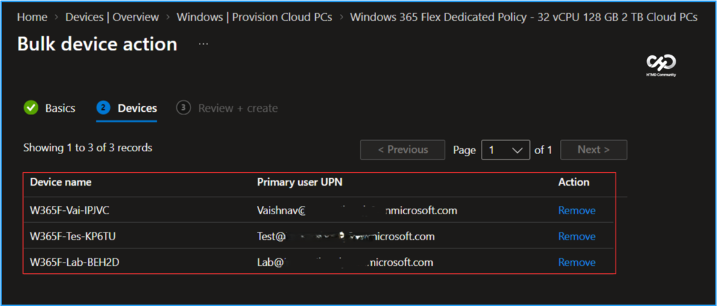 Bulk Reprovisioning of Windows 365 Cloud PCs in Grace Period using Intune 6 Bulk Reprovisioning of Windows 365 Cloud PCs in Grace Period using Intune. Fig. 5