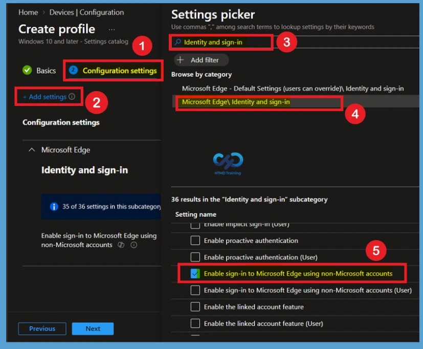 Configure Microsoft Edge Non-Microsoft Account Sign-in to Manage Browser Authentication using Intune 2 Configure Microsoft Edge Non-Microsoft Account Sign-in to Manage Browser Authentication using Intune - Fig.1