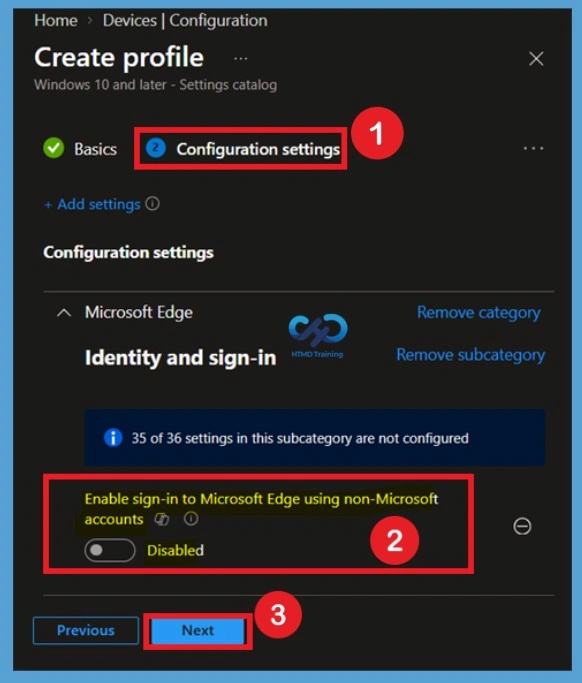 Configure Microsoft Edge Non-Microsoft Account Sign-in to Manage Browser Authentication using Intune 3 Configure Microsoft Edge Non-Microsoft Account Sign-in to Manage Browser Authentication using Intune - Fig.2