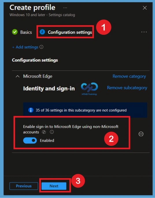 Configure Microsoft Edge Non-Microsoft Account Sign-in to Manage Browser Authentication using Intune 4 Configure Microsoft Edge Non-Microsoft Account Sign-in to Manage Browser Authentication using Intune - Fig.3
