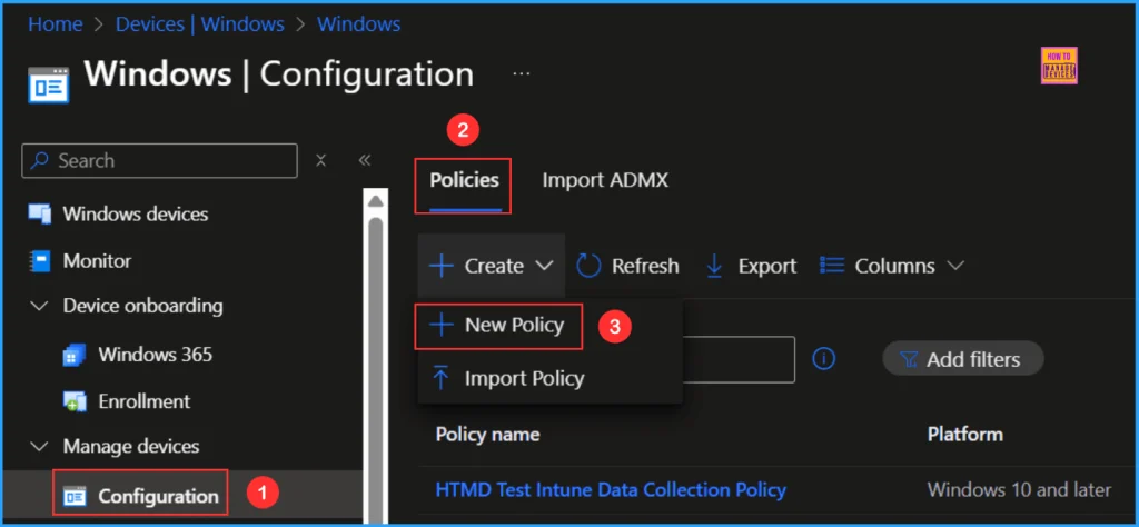 Configure Allow Users to Connect Remotely using Remote Desktop Policy with Intune. Fig. 1