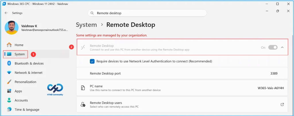 Configure Allow Users to Connect Remotely using Remote Desktop Policy with Intune. Fig. 11