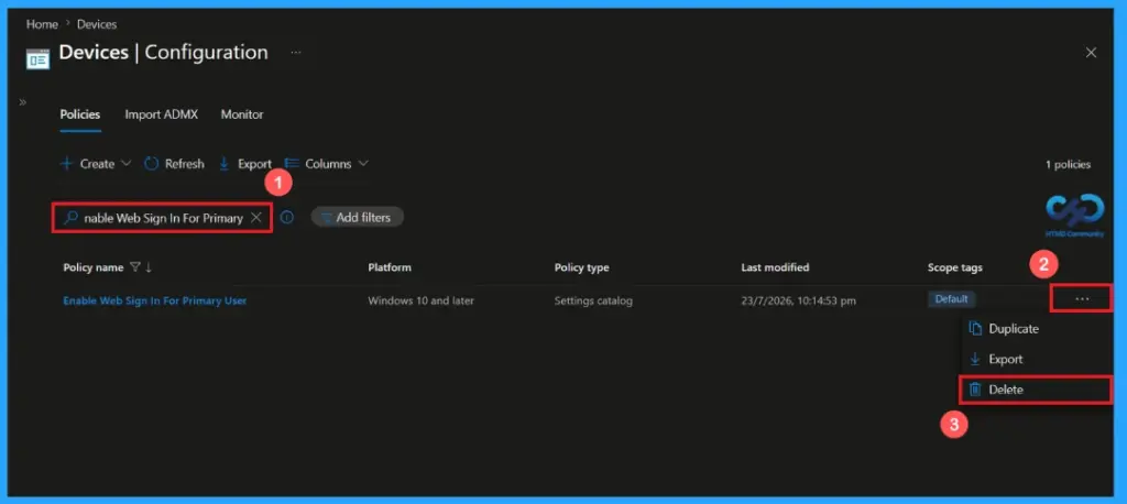 Configure Web Sign-In for Primary Users to Support Cloud-Based Authentication using Microsoft Intune 15 Configure Web Sign-In for Primary Users to Support Cloud-Based Authentication using Microsoft Intune - fig.14