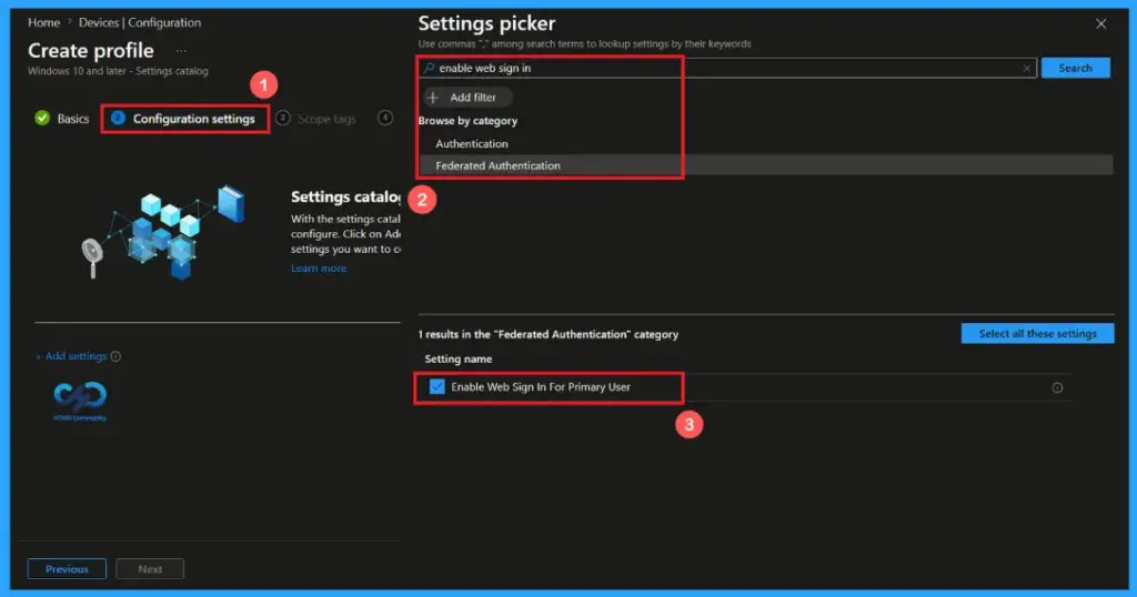 Configure Web Sign-In for Primary Users to Support Cloud-Based Authentication using Microsoft Intune 5 Configure Web Sign-In for Primary Users to Support Cloud-Based Authentication using Microsoft Intune - fig.4