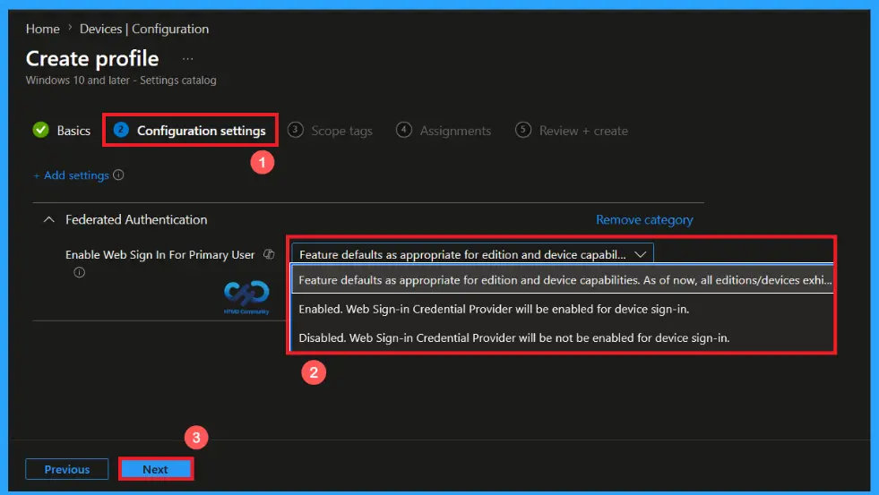 Configure Web Sign-In for Primary Users to Support Cloud-Based Authentication using Microsoft Intune 7 Configure Web Sign-In for Primary Users to Support Cloud-Based Authentication using Microsoft Intune - fig.6