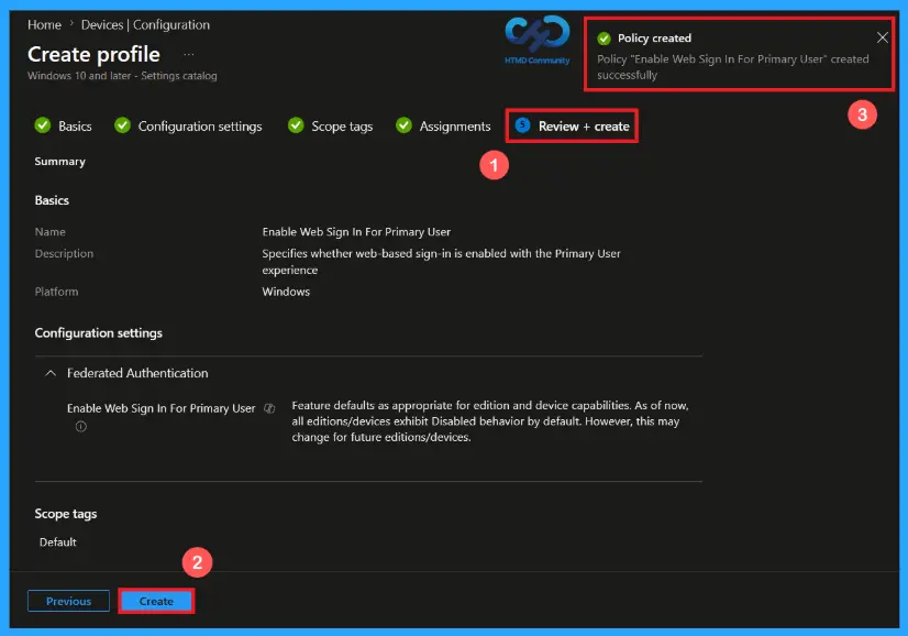 Configure Web Sign-In for Primary Users to Support Cloud-Based Authentication using Microsoft Intune 10 Configure Web Sign-In for Primary Users to Support Cloud-Based Authentication using Microsoft Intune - fig.9