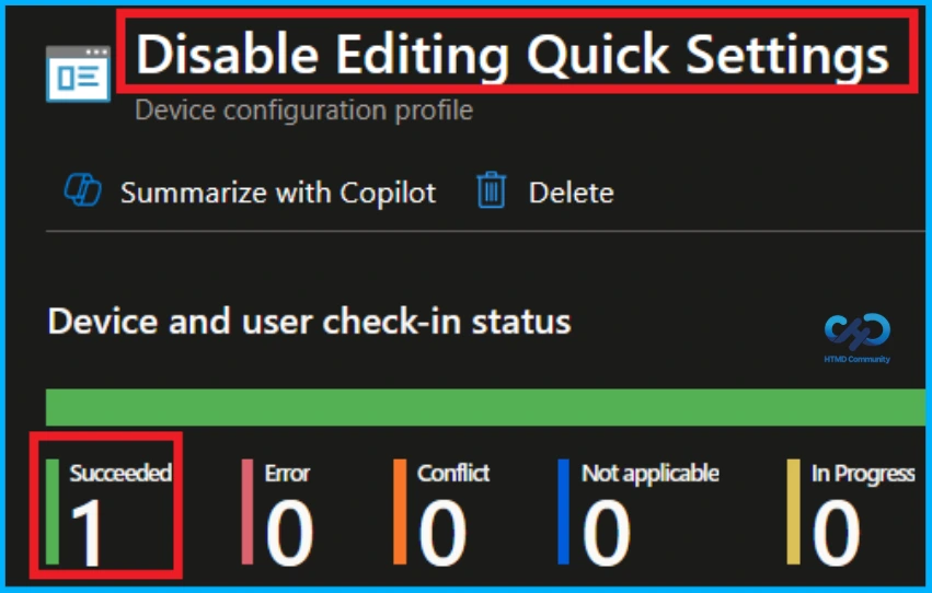 Prevent Users from Editing or Customising Quick Settings in Windows using Intune - Fig.10