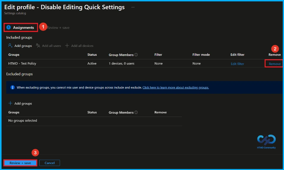 Prevent Users from Editing or Customising Quick Settings in Windows using Intune - Fig.13