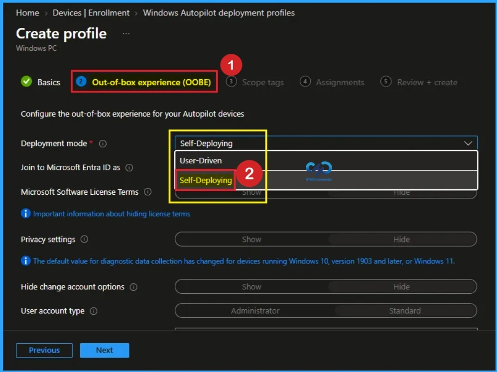 Issue with Self-Deploying Autopilot Deployment Profiles on Intune - Fig.5