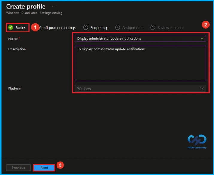 Configure Windows Toast Notifications for Visual Studio Administrator Updates using Intune 4 Configure Windows Toast Notifications for Visual Studio Administrator Updates using Intune - Fig.3