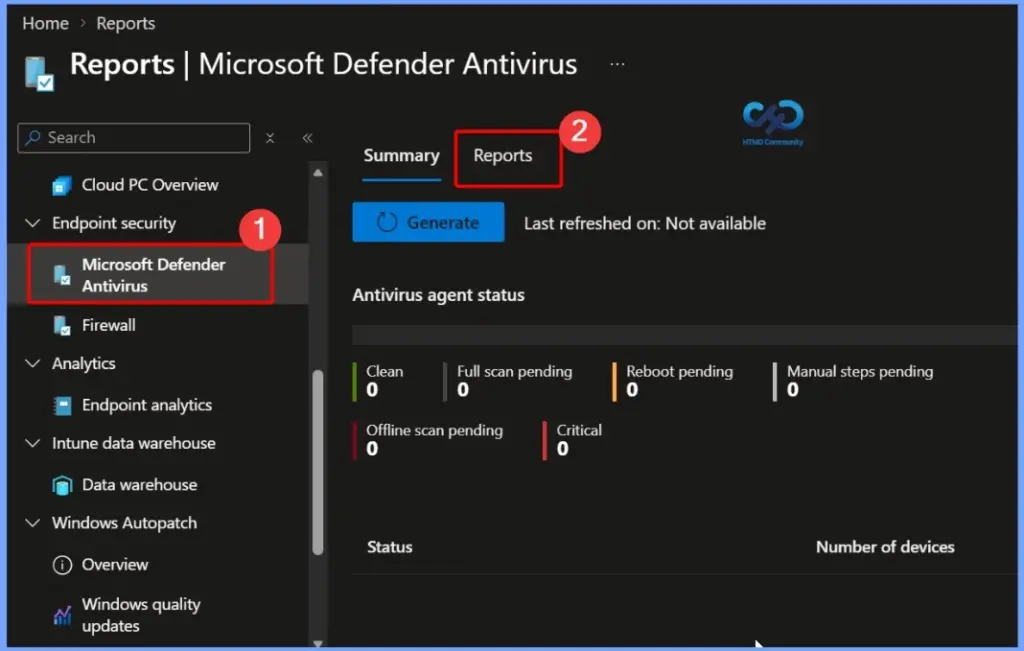 Detected Malware Report in Microsoft Intune to Device Malware Status Detection Count and Detailed Threat Information - Fig.2