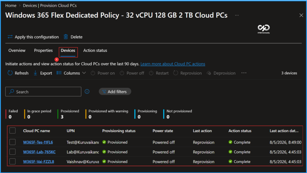 Provision Windows 365 Newly Introduced 32 vCPU Cloud PC using Intune 10 Provision Windows 365 Newly Introduced 32 vCPU Cloud PC using Intune. Fig. 9